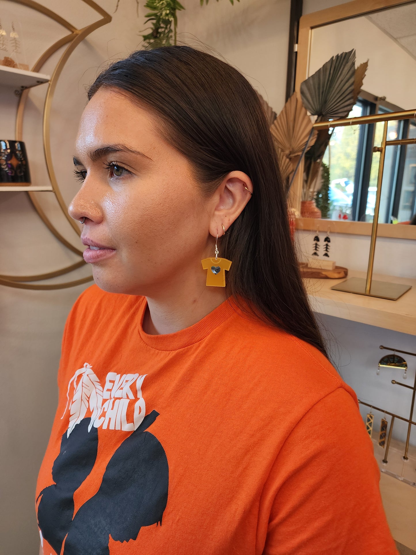 Orange Shirt Earrings