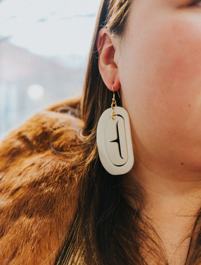 Large Ovoid Earring