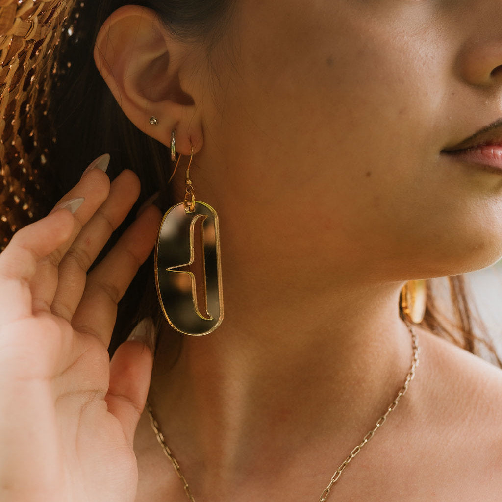 Small Ovoid Earring