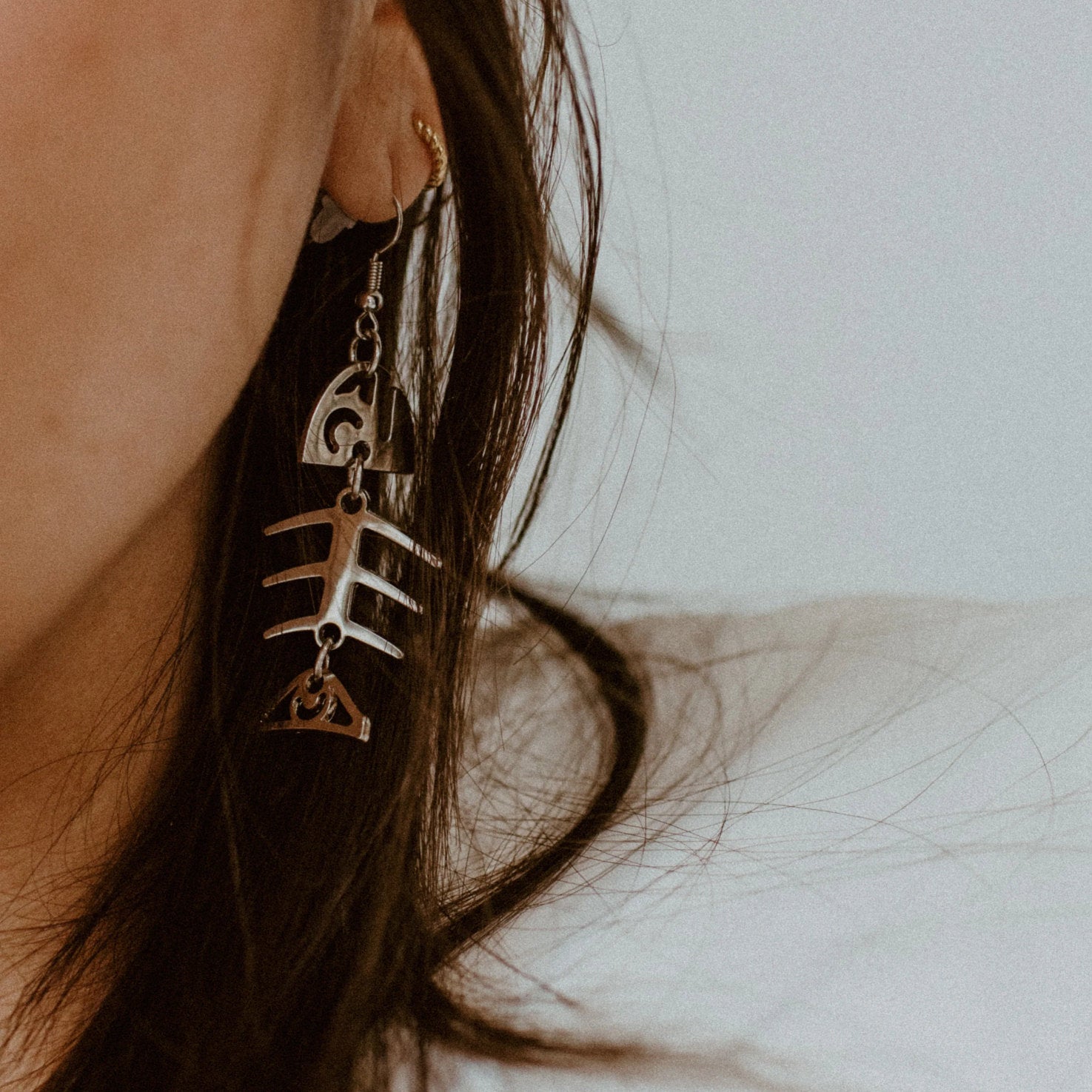 Luxe Small Salmon Ghost Earrings