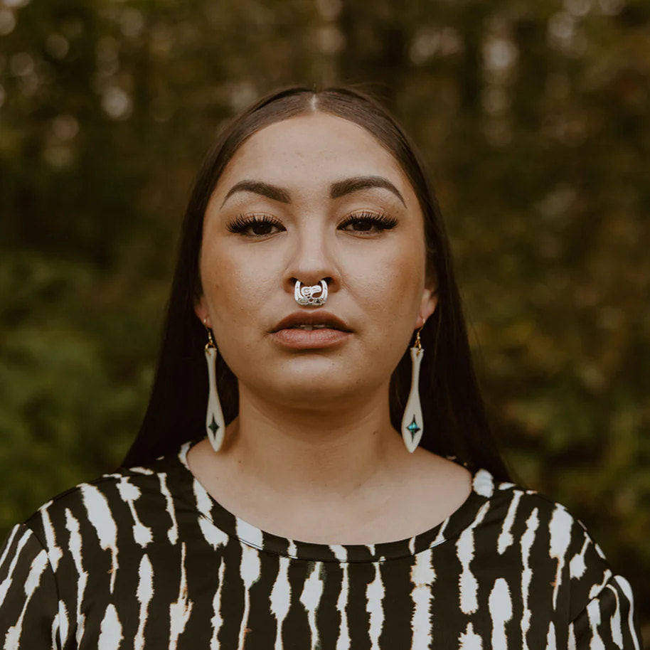 septum ring sterling silver small eagle