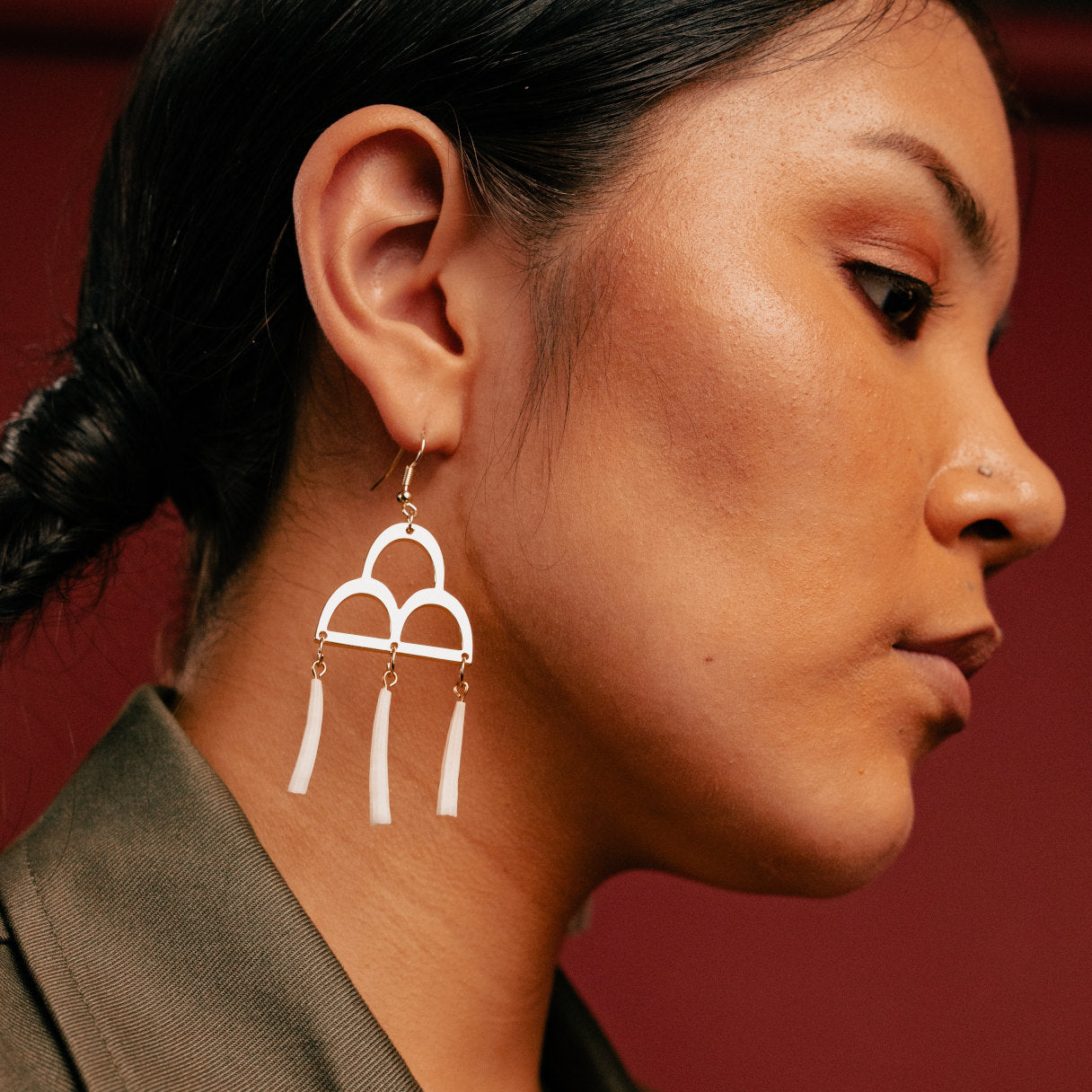 'She Dreamed of Rain Earring (Dentalium) - PRE ORDER