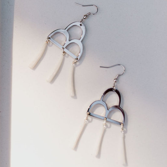 She Dreamed of Rain Earring (Dentalium)