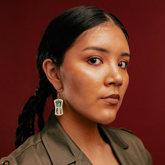 Gold Metal Shells Earrings