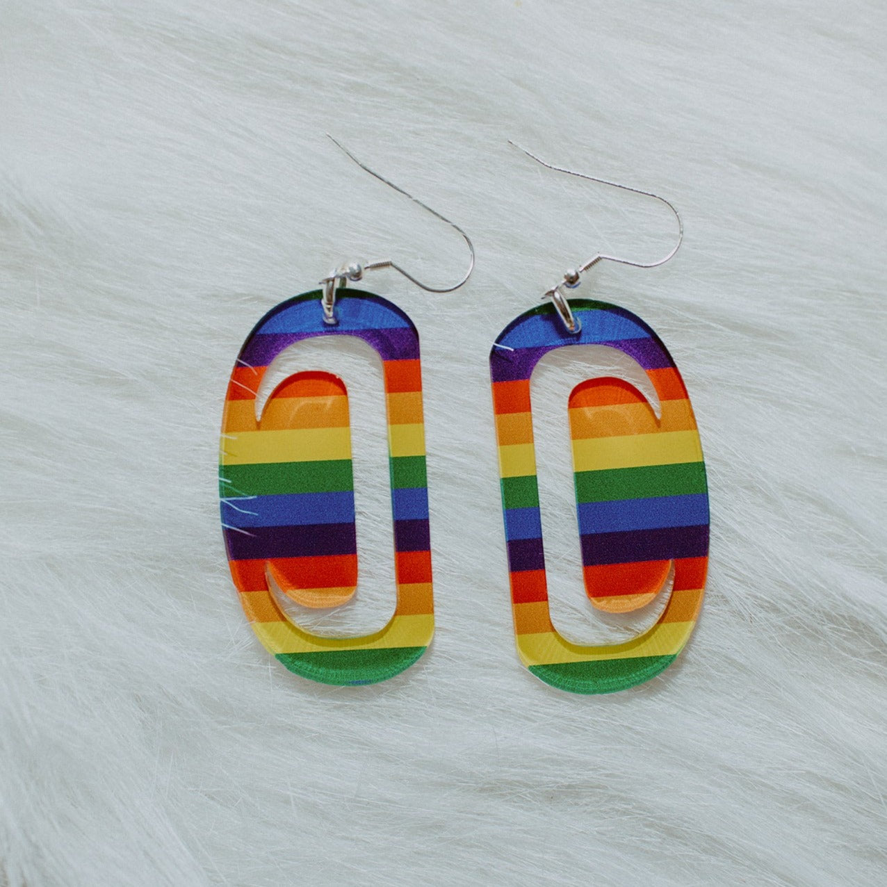 Small pride crescents on a white background
