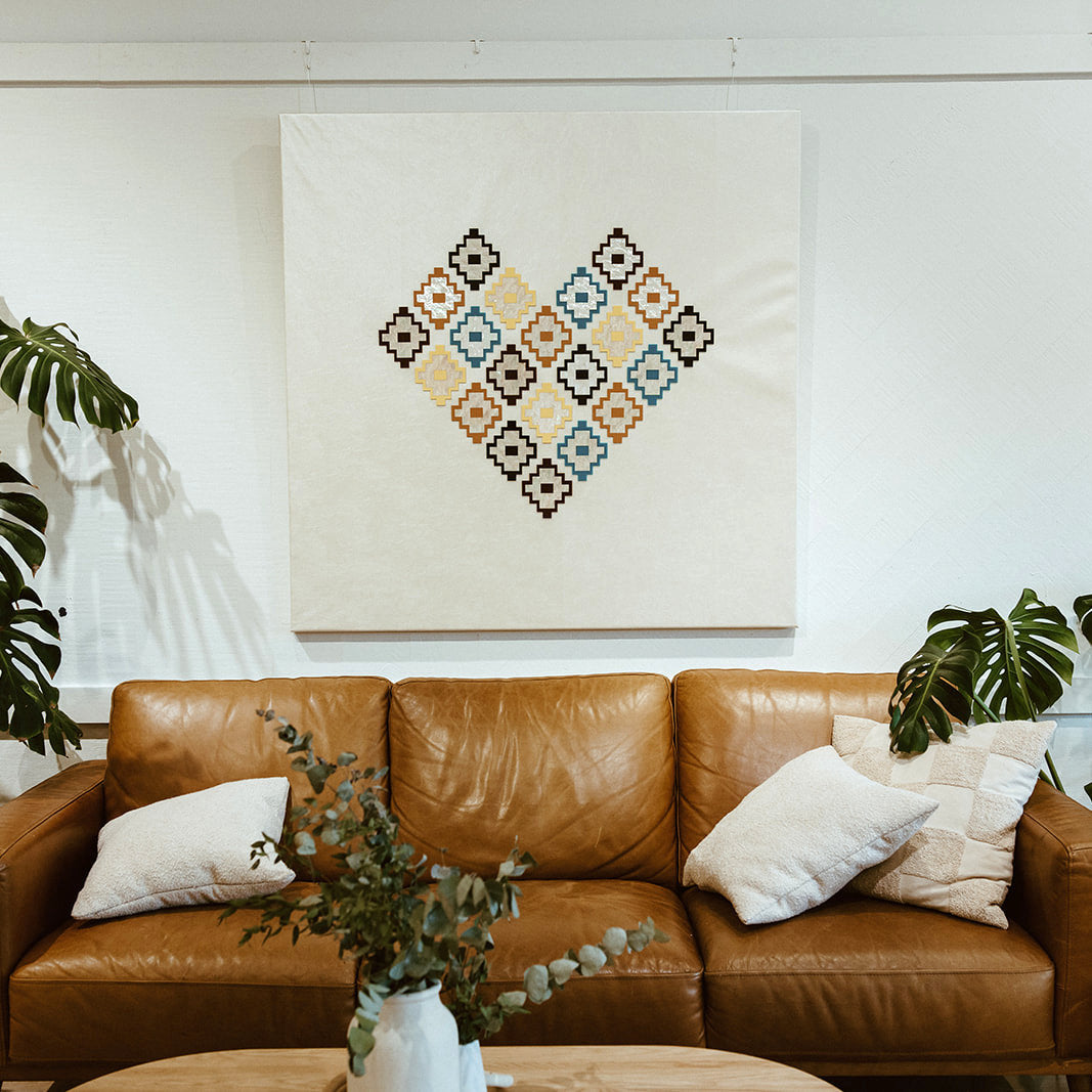 Hopi Heart Basket on Canvas