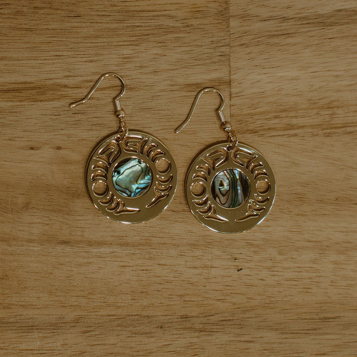 Metal New Moon Earring