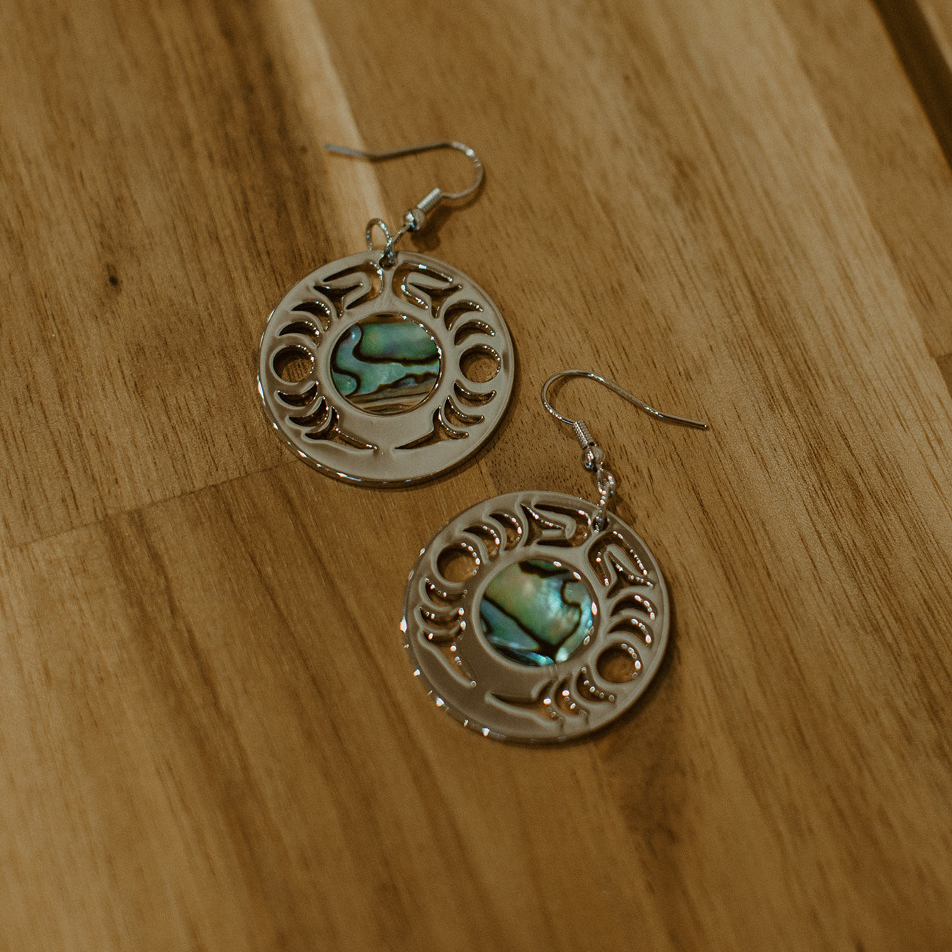 Metal New Moon Earring