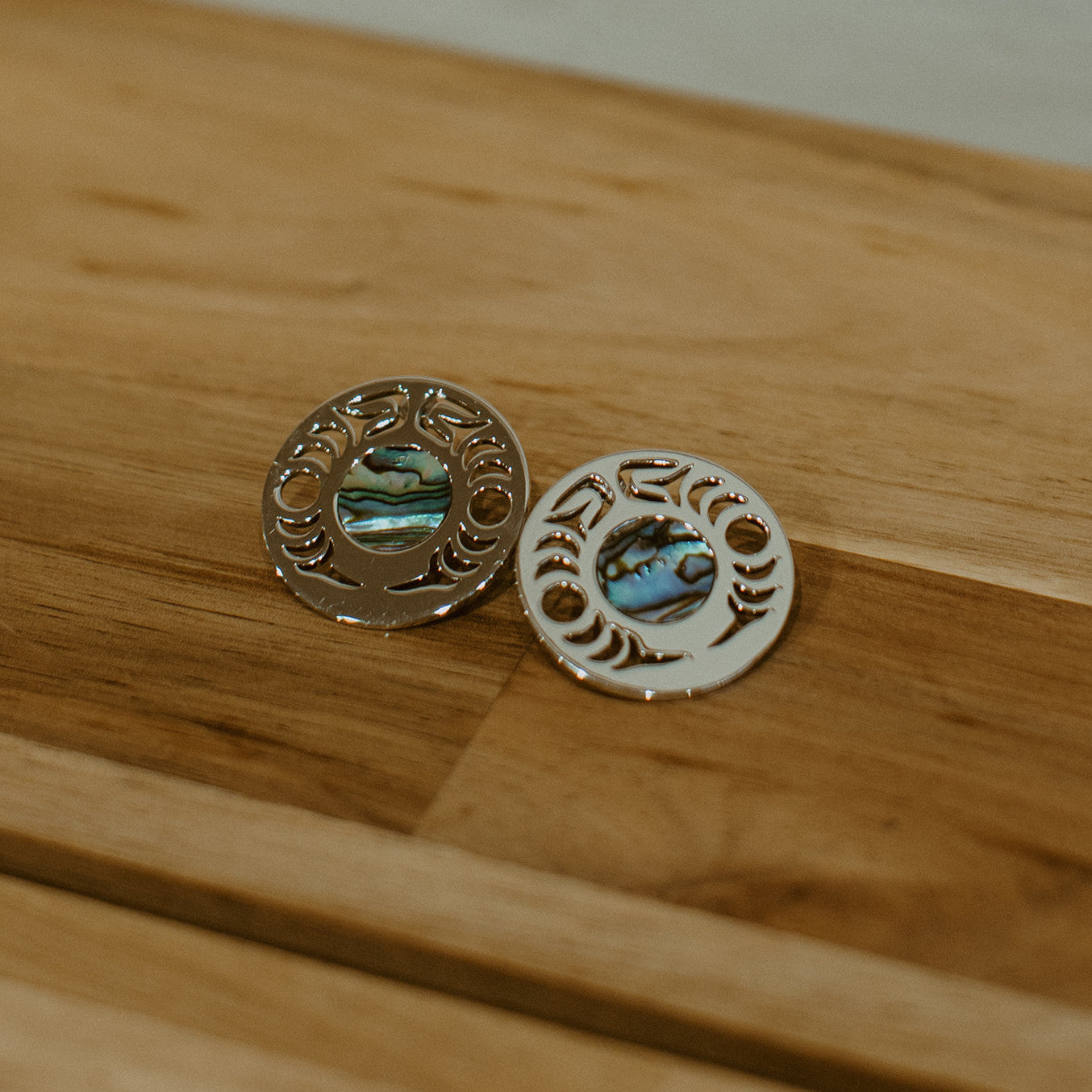 Metal New Moon Earring