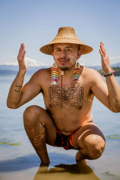 salmon ghost large rainbow acrylic gold mirror