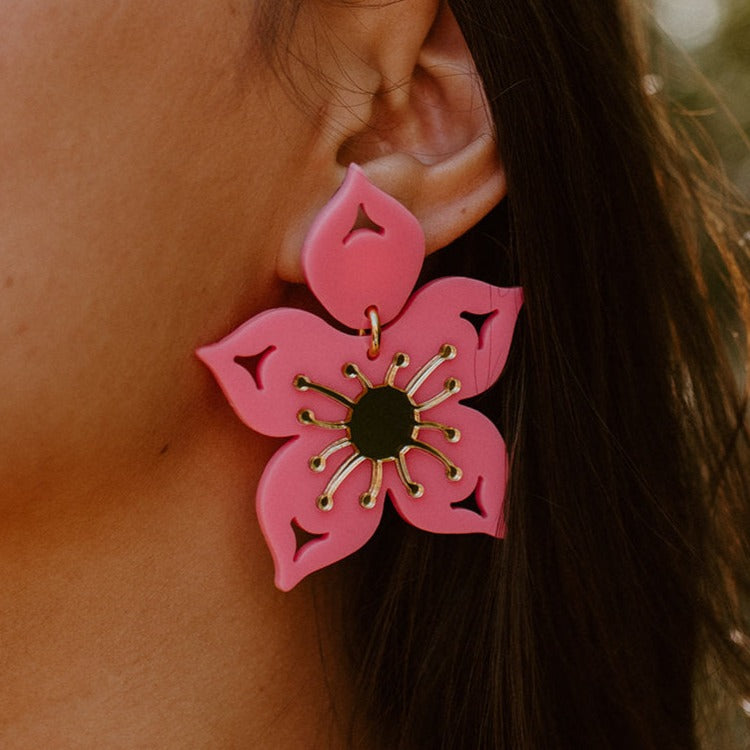 Hot Pink Salmonberry Floral - Cover