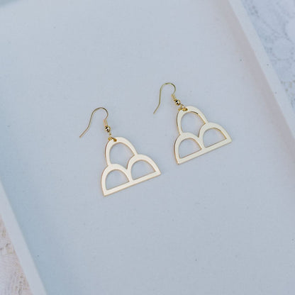 She dreamed of rain earring in gold